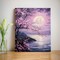 Paint By Numbers Cherry Blossom Kit for Adults Beginners – 16x20 Inch DIY Acrylic Canvas Painting Set, Pink Flower Wall Art Craft for Home Decor & Gift